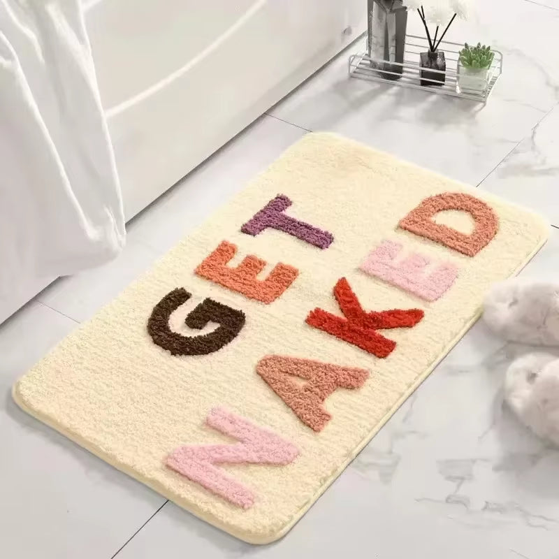 1PC Rainbow Bath Mat Soft Tufted Bathroom Rugs Bathtub Mat Entrance Doormat Living Room Apartment Home Decor Floor Carpets 바닥 깔개