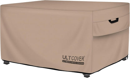 Rectangular Gas Fire Pit Table Cover 48X28 Inch Waterproof Heavy Duty Firepit Cover