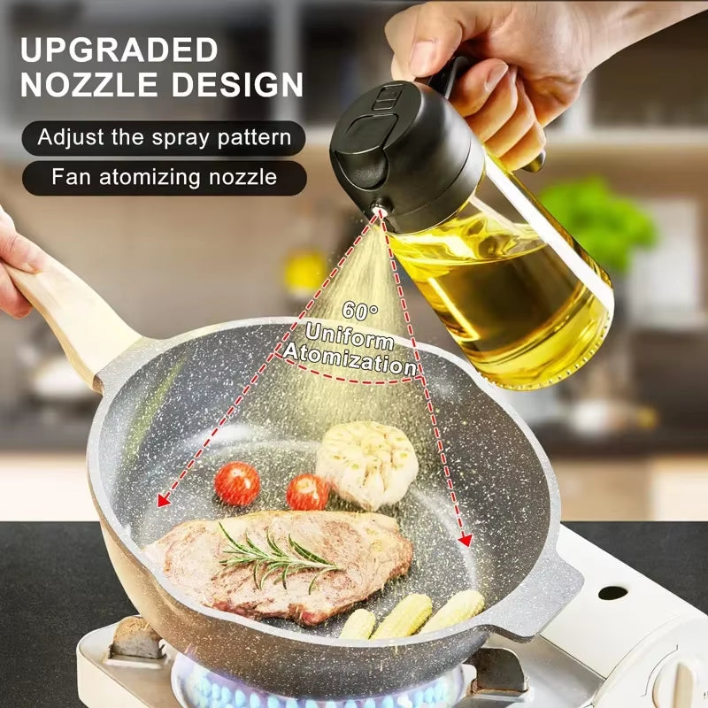 500Ml Olive Oil Spray Oil Dispenser Press Type Oils Bottle Spray Oil Dispenser BBQ Kitchen Baking Roasting Picnic Kitchen Tool