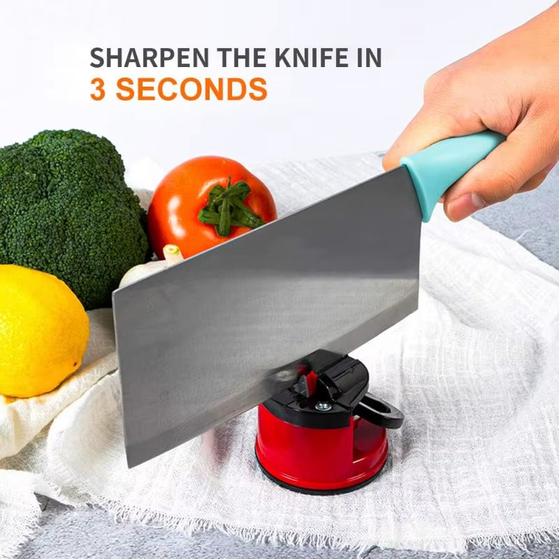 The Compact Knife Sharpener with Power Suction
