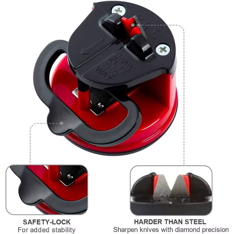 The Compact Knife Sharpener with Power Suction
