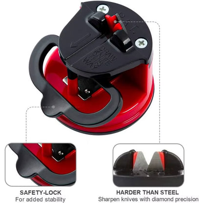 The Compact Knife Sharpener with Power Suction